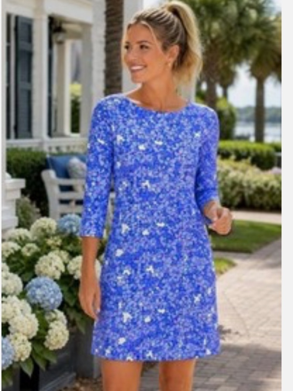 NWOT MAHI GOLD Purple Floral Bimini Mini Dress - Picture 2 of 6